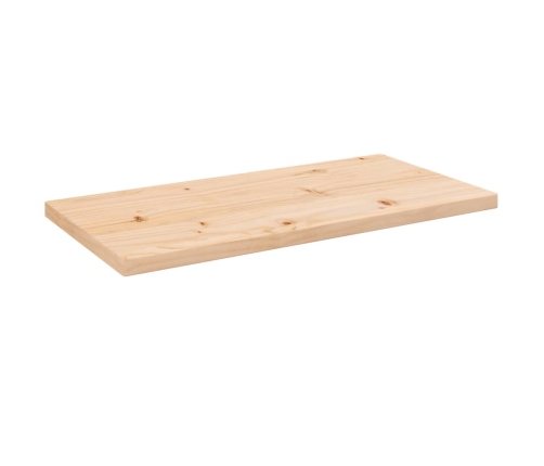 Tablero de mesa rectangular madera maciza pino 80x40x2,5 cm