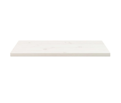 Tablero de mesa rectangular madera de pino blanco 80x40x2,5 cm