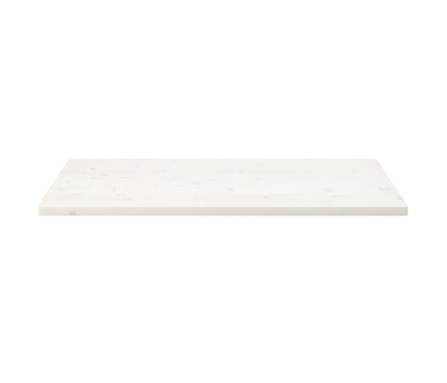 Tablero de mesa rectangular madera de pino blanco 110x55x2,5 cm