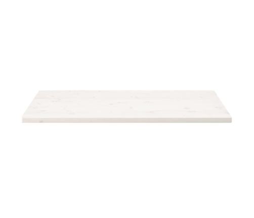 Tablero de mesa rectangular madera de pino blanco 100x60x2,5 cm