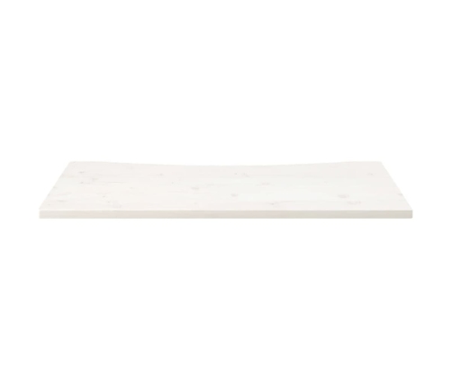 Tablero de escritorio madera maciza pino blanco 100x60x2,5 cm