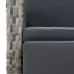 Set comedor de jardín 5 piezas con cojines ratán sintético gris