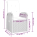 Set comedor jardín 7 pzas y cojines ratán sintético gris