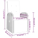 Set comedor jardín 7 pzas y cojines ratán sintético gris
