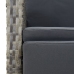 Set comedor jardín 9 pzas y cojines ratán sintético gris