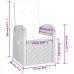 Set comedor jardín 9 pzas y cojines ratán sintético gris