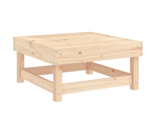 Taburetes de jardín con cojines 2 uds madera maciza de pino