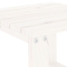 Tumbonas con mesa 2 uds madera maciza de pino blanco