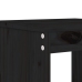 Mesa y sillas de jardín 3 piezas madera maciza de pino negro