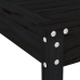 Juego de comedor de jardín 5 piezas madera maciza pino negro
