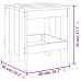 Juego de comedor de jardín 5 piezas madera maciza pino negro