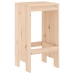 Set de mesa y taburetes altos jardín 5 pzas madera maciza pino