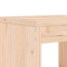 Set de mesa y taburetes altos jardín 5 pzas madera maciza pino