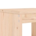 Set de mesa y taburetes altos jardín 5 pzas madera maciza pino