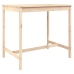 Set de mesa y taburetes altos jardín 5 pzas madera maciza pino