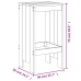 Set de mesa y taburetes altos jardín 5 pzas madera maciza pino