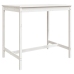 Set de mesa y taburetes altos jardín 5 pzas madera pino blanco