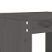 Set de mesa y taburetes altos jardín 5 piezas madera pino gris