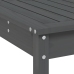 Set de mesa y taburetes altos jardín 5 piezas madera pino gris