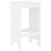 Mesa y taburetes altos jardín 9 pzas madera maciza pino blanco