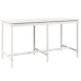 Mesa y taburetes altos jardín 9 pzas madera maciza pino blanco