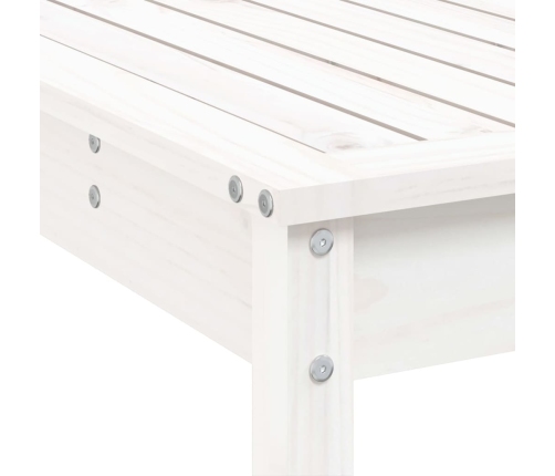 Mesa y taburetes altos jardín 9 pzas madera maciza pino blanco