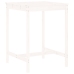 Set de mesa y taburetes altos jardín 3 pzas madera pino blanco