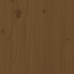Mesa y taburetes altos de jardín 5 pzas madera pino marrón miel