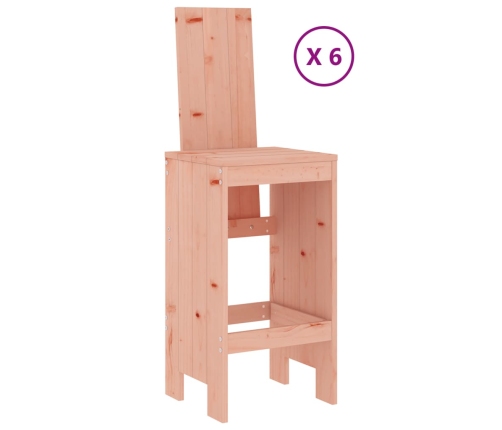 Juego de muebles de jardín 7 pzas madera maciza abeto Douglas