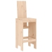 Set de mesa y taburetes altos jardín 9 pzas madera maciza pino