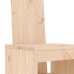 Set de mesa y taburetes altos jardín 9 pzas madera maciza pino