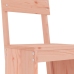 Mesa y sillas de jardín 3 pzas madera maciza Douglas