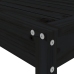 Set de mesa y taburetes altos jardín 5 piezas madera pino negro