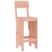 Juego de muebles de jardín 7 pzas madera maciza abeto Douglas