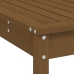 Mesa y taburetes altos de jardín 9 pzas madera pino marrón miel