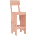 Juego de muebles de jardín 9 pzas madera maciza abeto Douglas