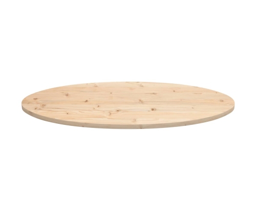 Tablero de mesa ovalado madera maciza de pino 100x50x2,5 cm