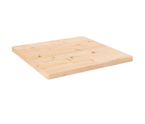 Tablero de mesa cuadrado madera maciza de pino 40x40x2,5 cm