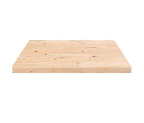 Tablero de mesa cuadrado madera maciza de pino 40x40x2,5 cm