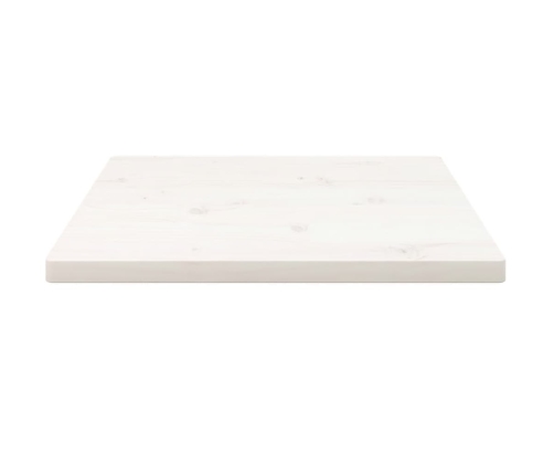 Tablero de mesa cuadrado madera maciza pino blanco 60x60x2,5 cm