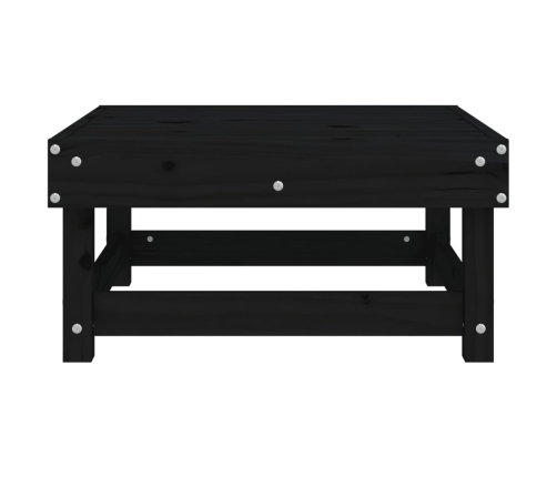 Taburete de jardín madera maciza de pino negro