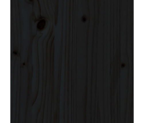 Taburete de jardín madera maciza de pino negro
