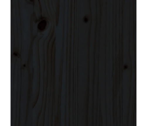 Juego de muebles de jardín 3 pzas madera maciza de pino negro
