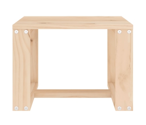 Mesa auxiliar de jardín madera maciza de pino 40x38x28,5 cm