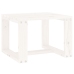 Mesa auxiliar de jardín madera maciza pino blanco 40x38x28,5 cm