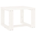 Mesa auxiliar de jardín madera maciza pino blanco 40x38x28,5 cm