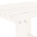 Mesa auxiliar de jardín madera maciza pino blanco 40x38x28,5 cm