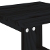 Mesa auxiliar de jardín madera maciza pino negro 40x38x28,5 cm