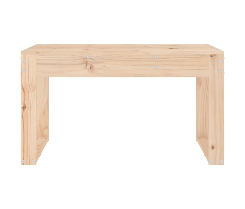 vidaXL Banco de jardín madera maciza de pino 80x38x45 cm