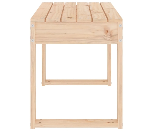 vidaXL Banco de jardín madera maciza de pino 80x38x45 cm